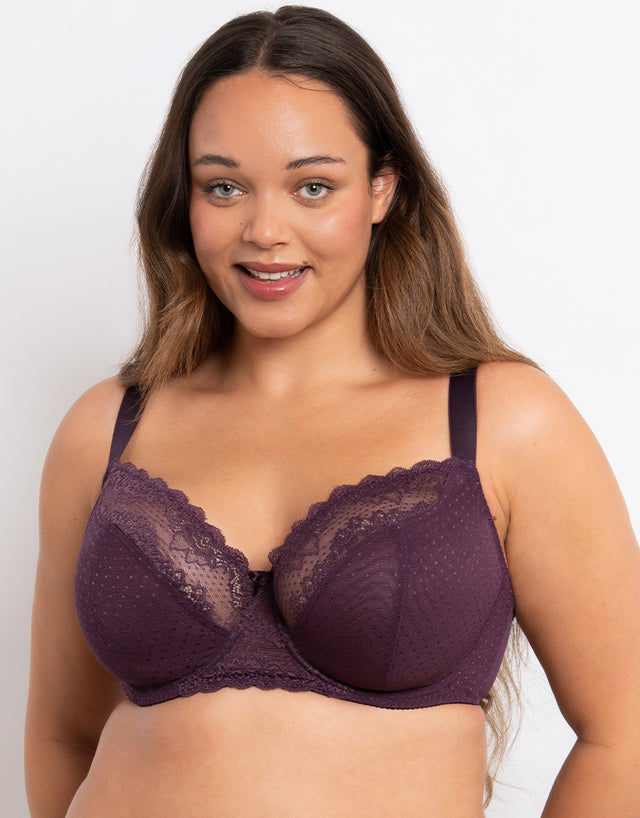 Flirtelle Viola Balcony Bra Plum