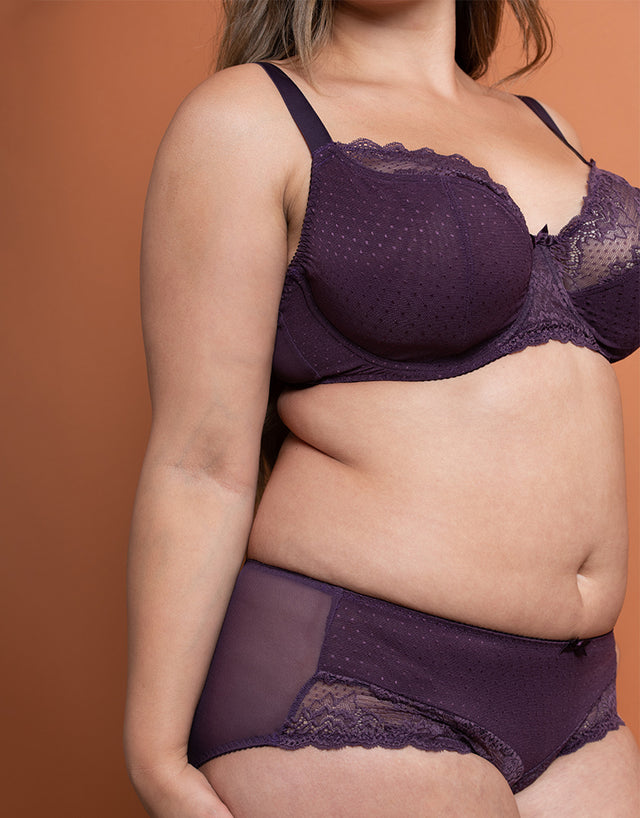 Flirtelle Viola Balcony Bra Plum