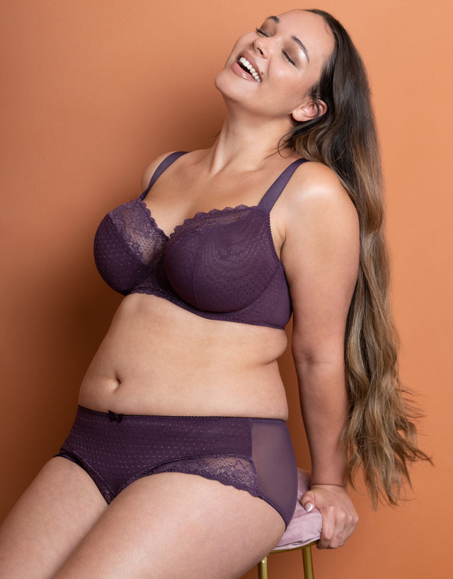 Flirtelle Viola Balcony Bra Plum