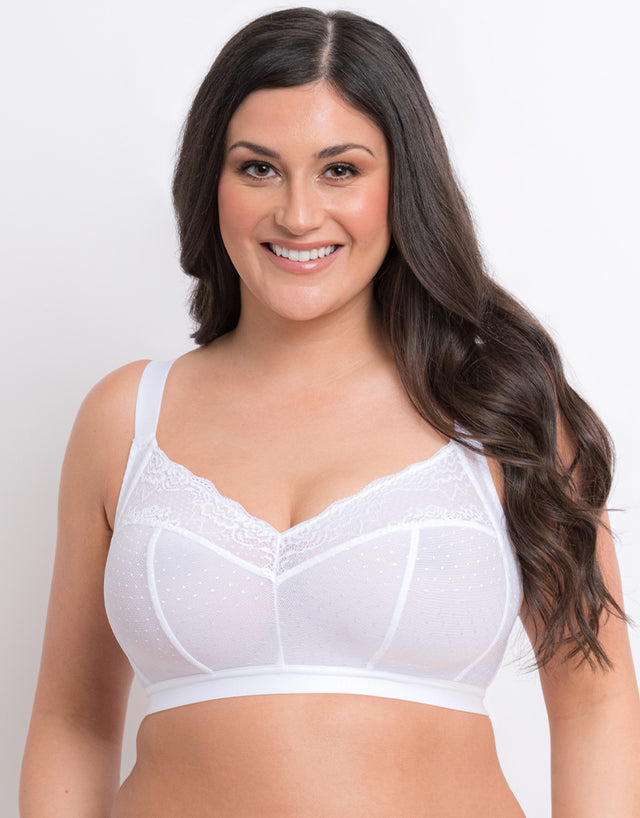 Flirtelle Viola Non-Wired Bralette White