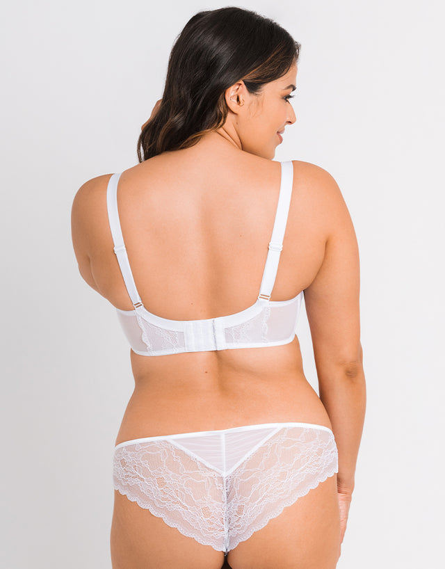 Curvy Kate Flutterby Brazilian Brief White