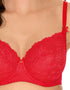 Bella Misteria Lace Fantasy Balconette Bra Red