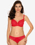 Bella Misteria Lace Fantasy Balconette Bra Red