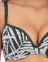 Freya Gemini Palm Moulded Plunge Bikini Top Monochrome