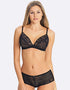 Freya Soiree Lace Padded Plunge Bra Black