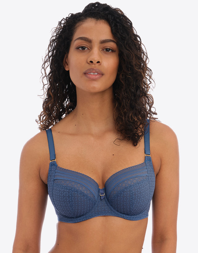 Freya Viva Side Support Bra Lace Vintage Denim