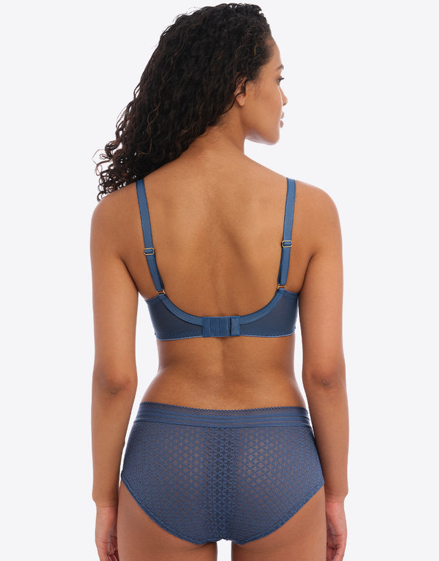 Freya Viva Side Support Bra Lace Vintage Denim