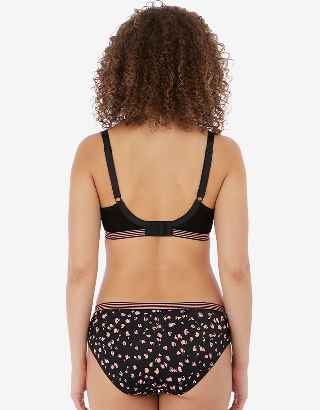 Freya Wild Brief Black Rose