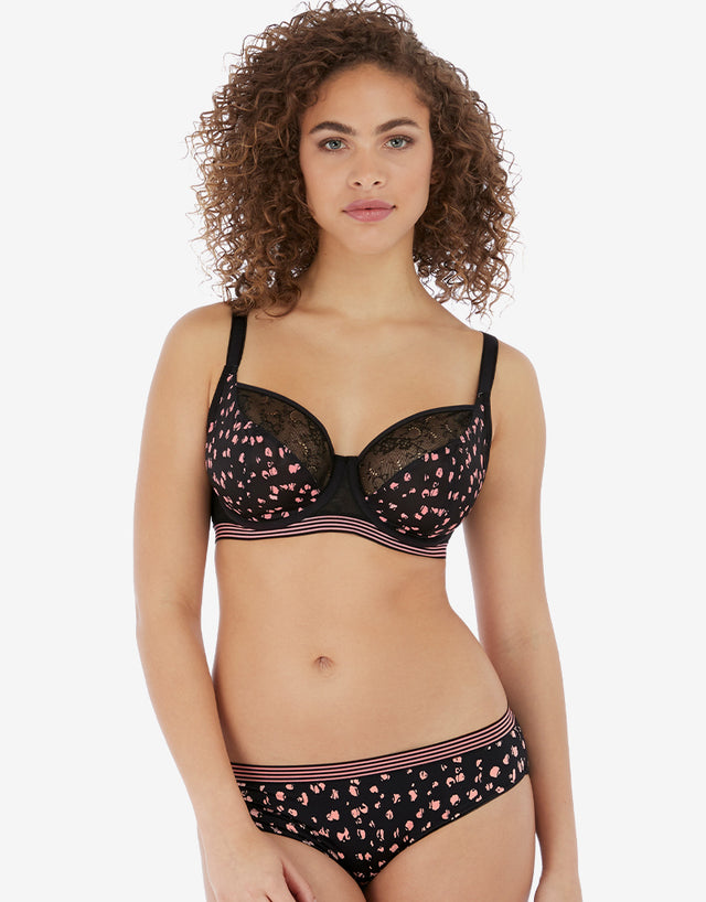 Freya Wild Brief Black Rose