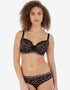 Freya Wild Brief Black Rose