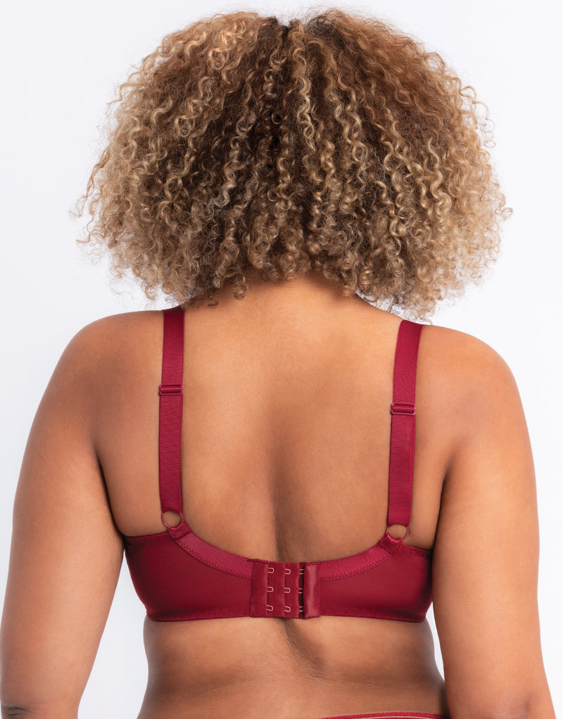 Curvy Kate Lifestyle Plunge Bra Deep Red