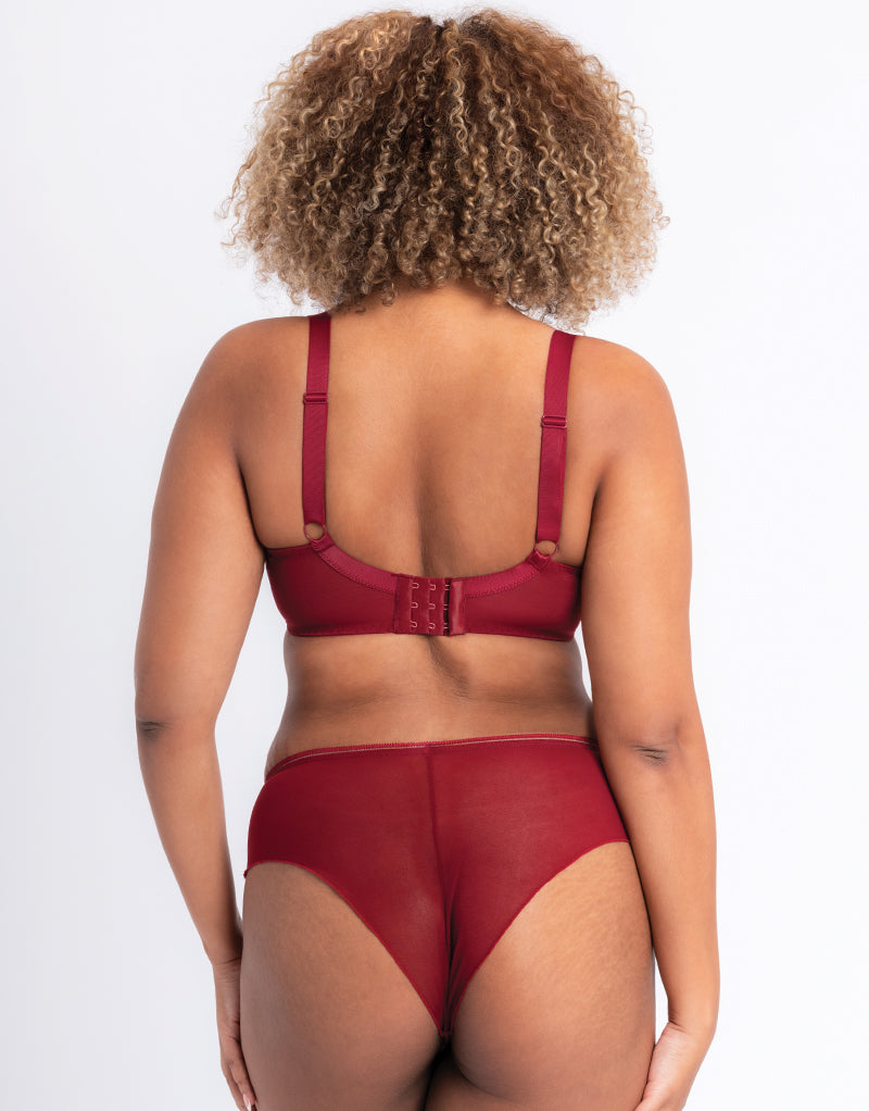 Curvy Kate Lifestyle Plunge Bra Deep Red