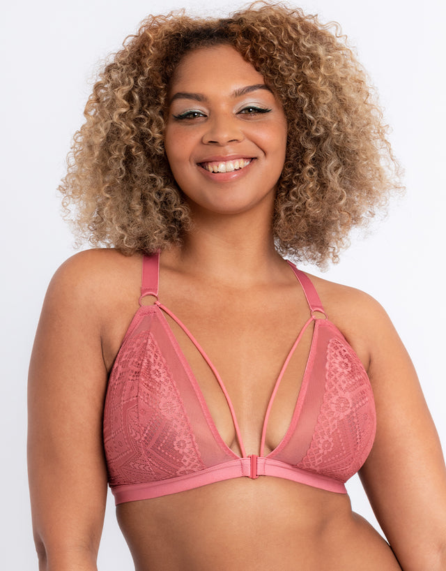 Curvy Kate Front and Centre Non-Wired Bralette Rose