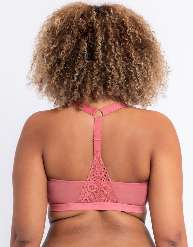 Curvy Kate Front and Centre Non-Wired Bralette Rose