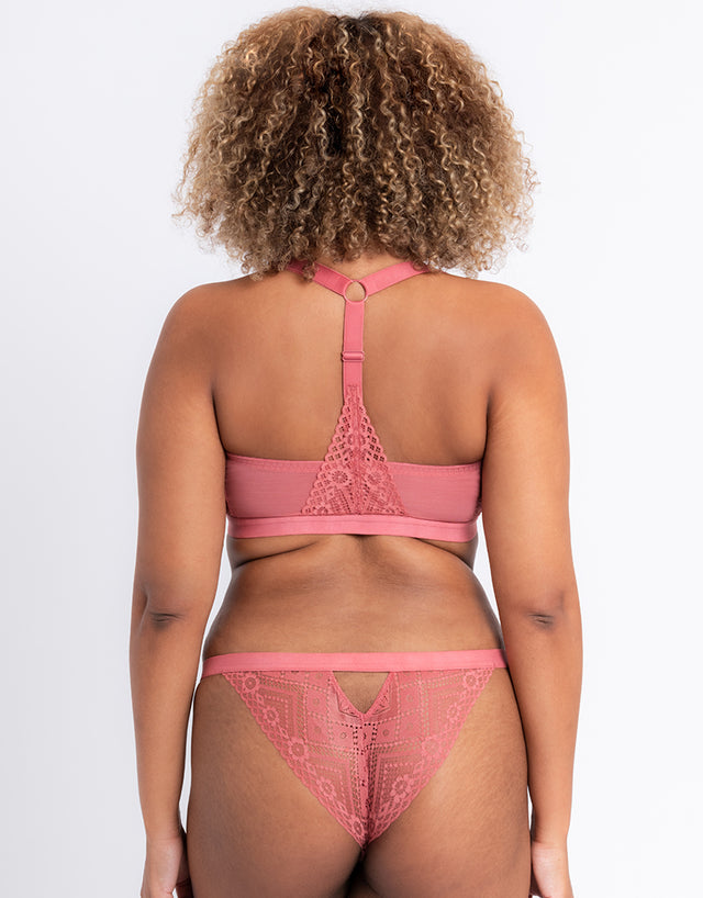 Curvy Kate Front and Centre Non-Wired Bralette Rose