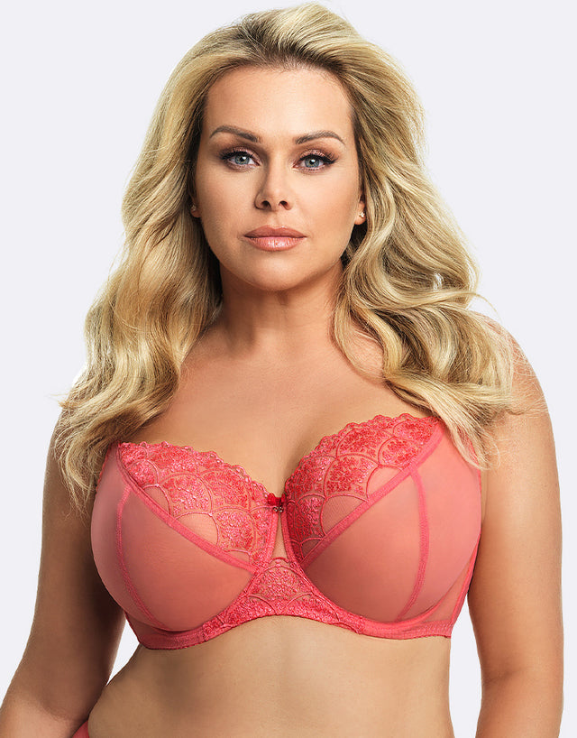 Gorsenia Bergamo Balconette Bra Coral