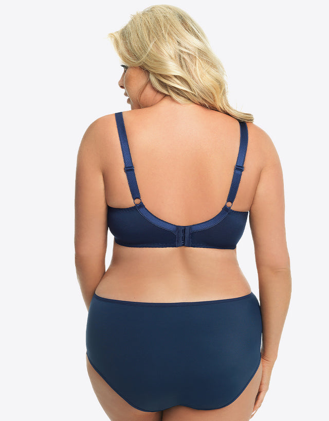 Gorsenia Dakota Balconette Bra Navy Blue