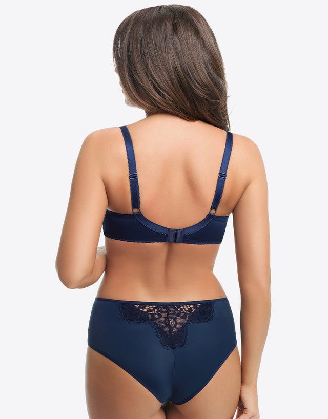 Gorsenia Dakota Balconette Bra Navy Blue
