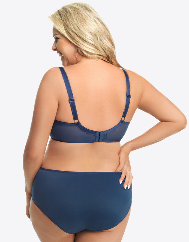 Gorsenia Morisson Balconette Bra Navy Blue