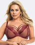 Gorsenia Paradise Balconette Bra Bordeaux