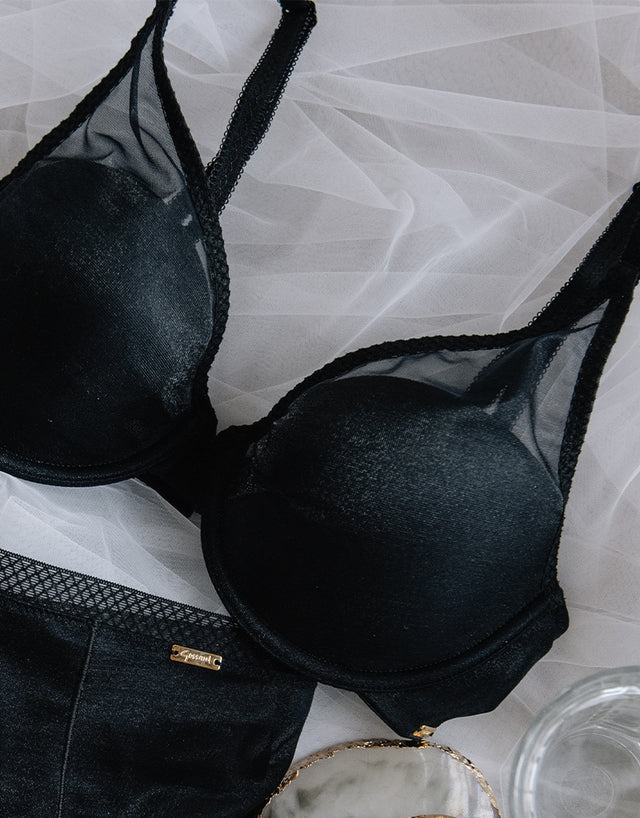 Gossard Glossies Light Padded Bra Black