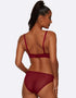 Gossard Glossies Lace Sheer Bra Bordeaux