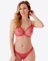 Gossard Glossies Sheer Bra Raspberry Sorbet