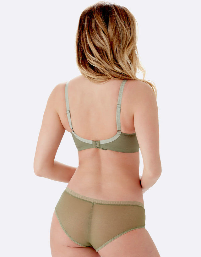 Gossard Glossies Sheer Bra Sage