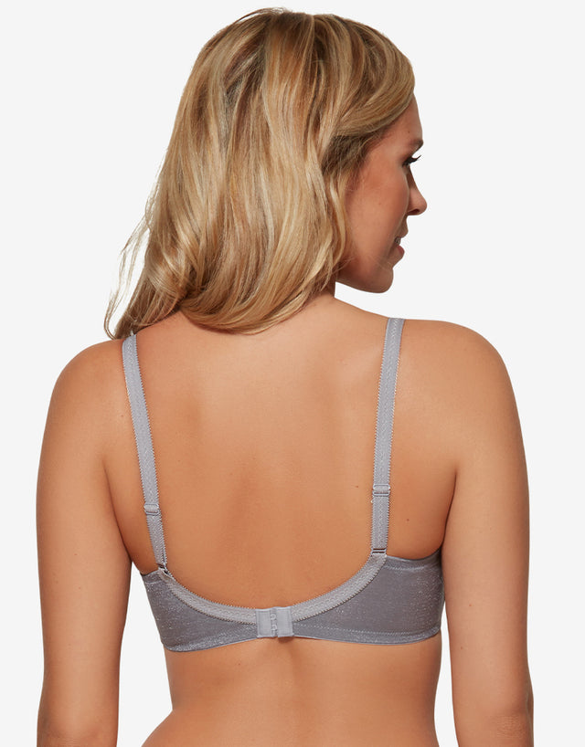 Gossard Glossies Sheer Bra Silver
