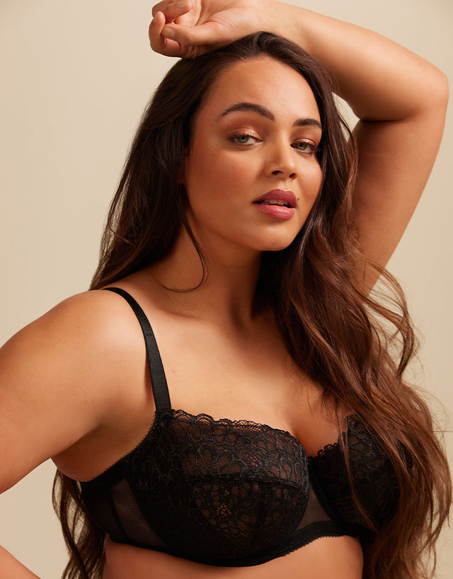Gossard Swirl Non Padded Balcony Bra Black