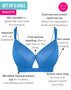 Curvy Kate Get Up and Chill Non-Wired Bralette Denim Blue