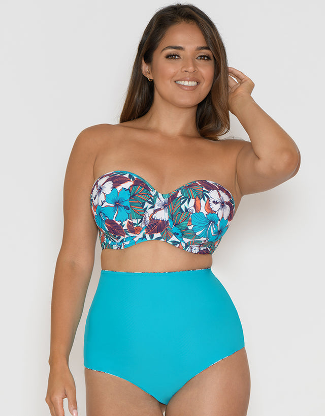 Curvy Kate Hibiscus Reversible Bikini Print Mix