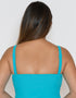 Curvy Kate Hibiscus Plunge Tankini Top Turquoise