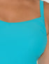 Curvy Kate Hibiscus Plunge Tankini Top Turquoise