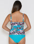 Curvy Kate Hibiscus Plunge Tankini Top Print Mix