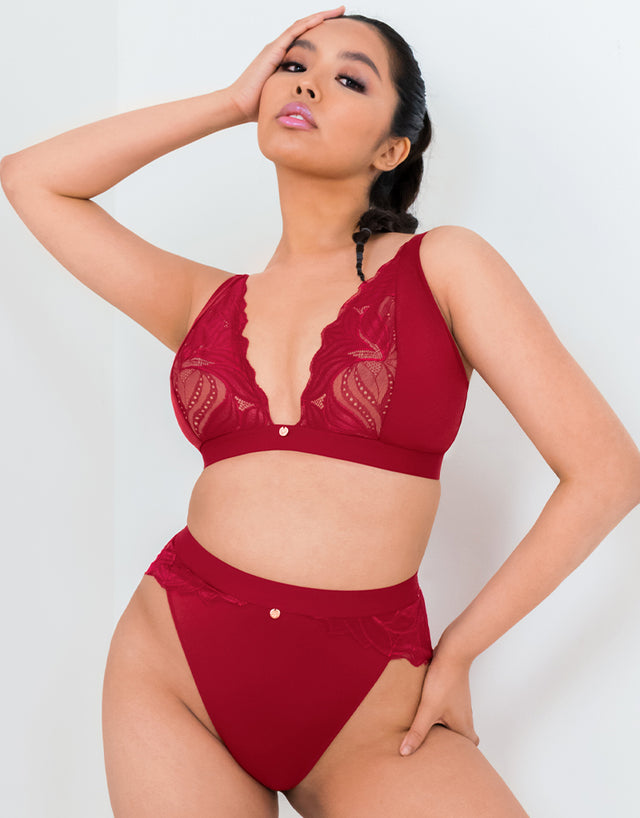 Scantilly Indulgence Non-Wired Bralette Red