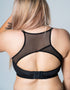 Ivory Rose Padded Sports Bra Black