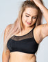 Ivory Rose Padded Sports Bra Black