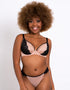 Curvy Kate Lifestyle Lace Plunge Bra Latte/Black
