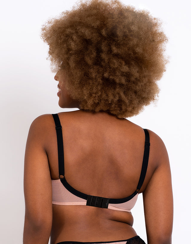 Curvy Kate Lifestyle Lace Plunge Bra Latte/Black