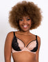 Curvy Kate Lifestyle Lace Plunge Bra Latte/Black