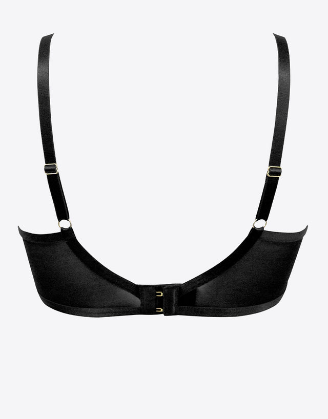 Pour Moi Logo Mania Underwired Bra Black