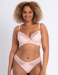 Curvy Kate Lucky Star Plunge Bra Blush Pink