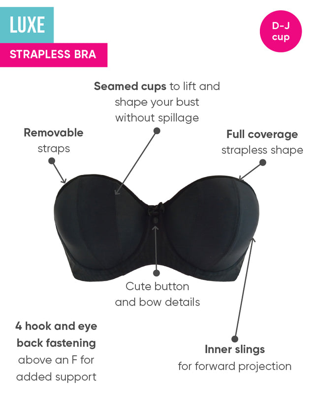 Curvy Kate Luxe Strapless Multiway Bra Black
