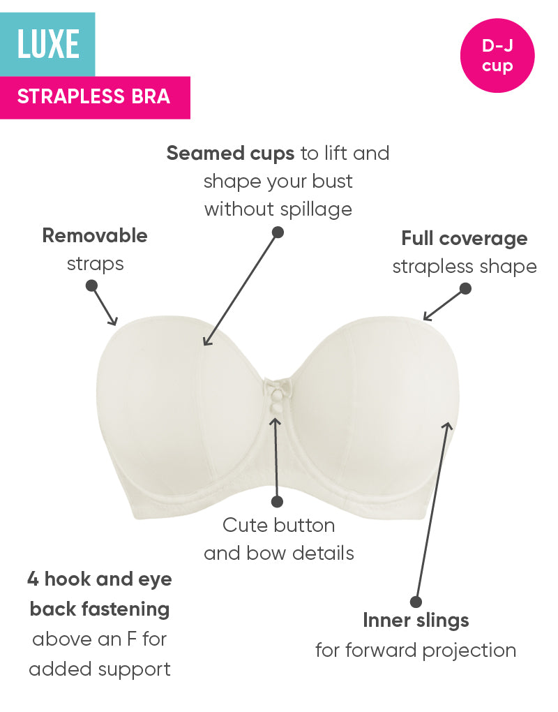 Curvy Kate Luxe Strapless BH voor dames, Bruin (Caramel Caramel), 90M Curvy Kate Luxe Strapless BH voor dames, Bruin (Caramel Caramel), 90M
