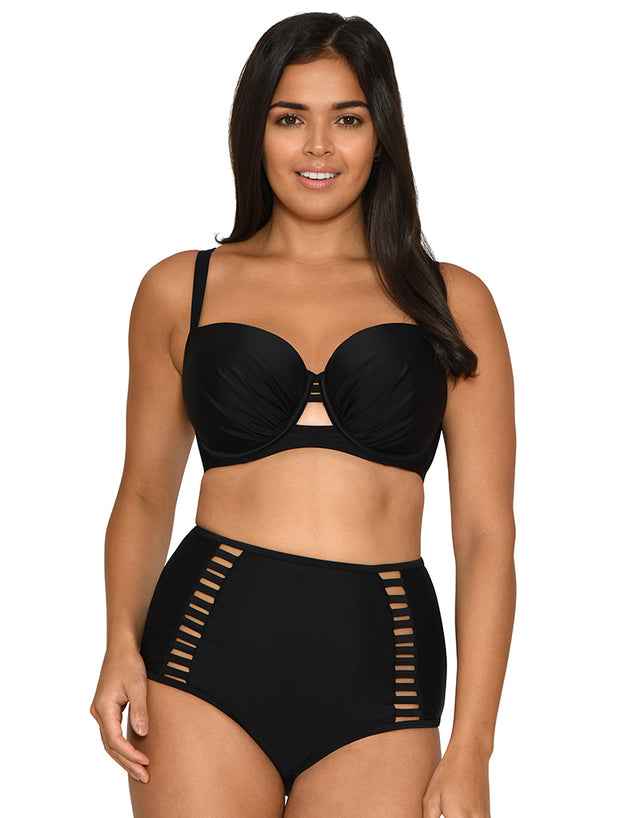 Curvy Kate Maya High Waist Bikini Brief Black