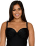 Curvy Kate Maya Padded Balcony Tankini Top Black