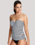 Panache Anya Stripe Tankini Black/White