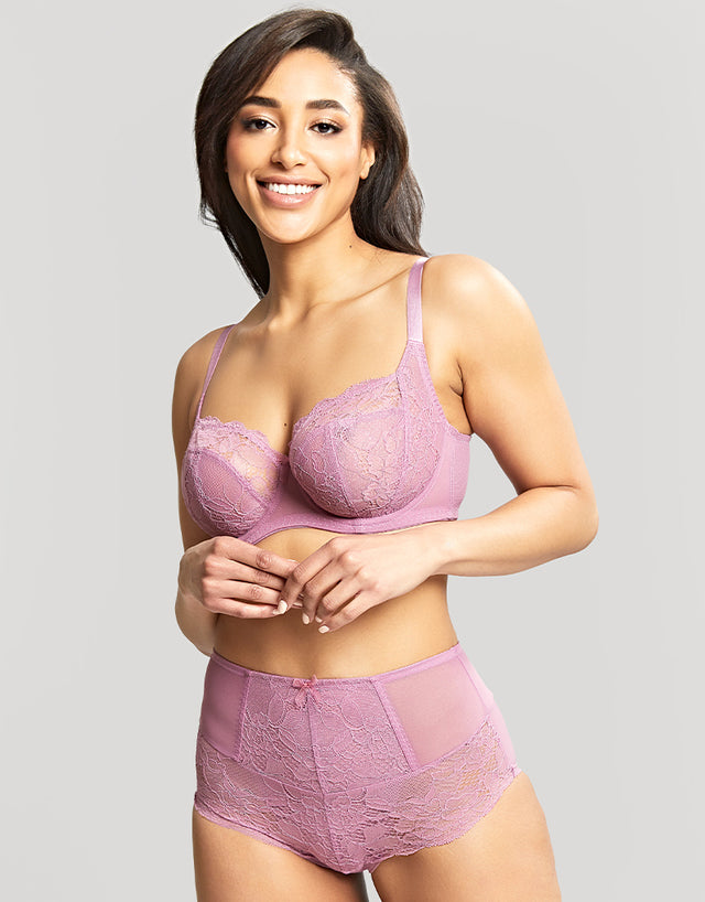 Panache Imogen High Waist Brief Mauve Pink