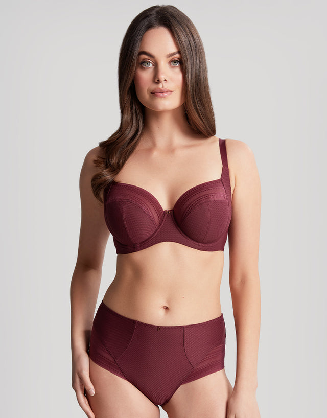 Panache Serene Deep Brief Dark Cherry